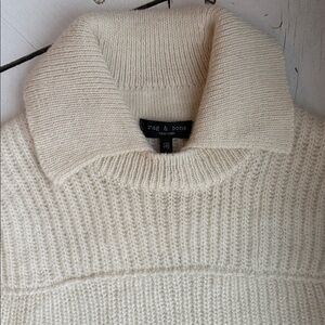 rag & bone Cream Cowl Neck Sweater